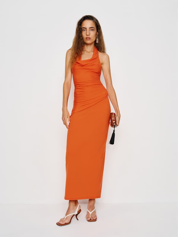 Niccola Knit Dress - Flame